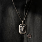 Ram Skull Sterling Silver Necklace
