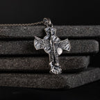 Archangel Michael 925 Sterling Silver Pendant - Saint Michael Cross Necklace