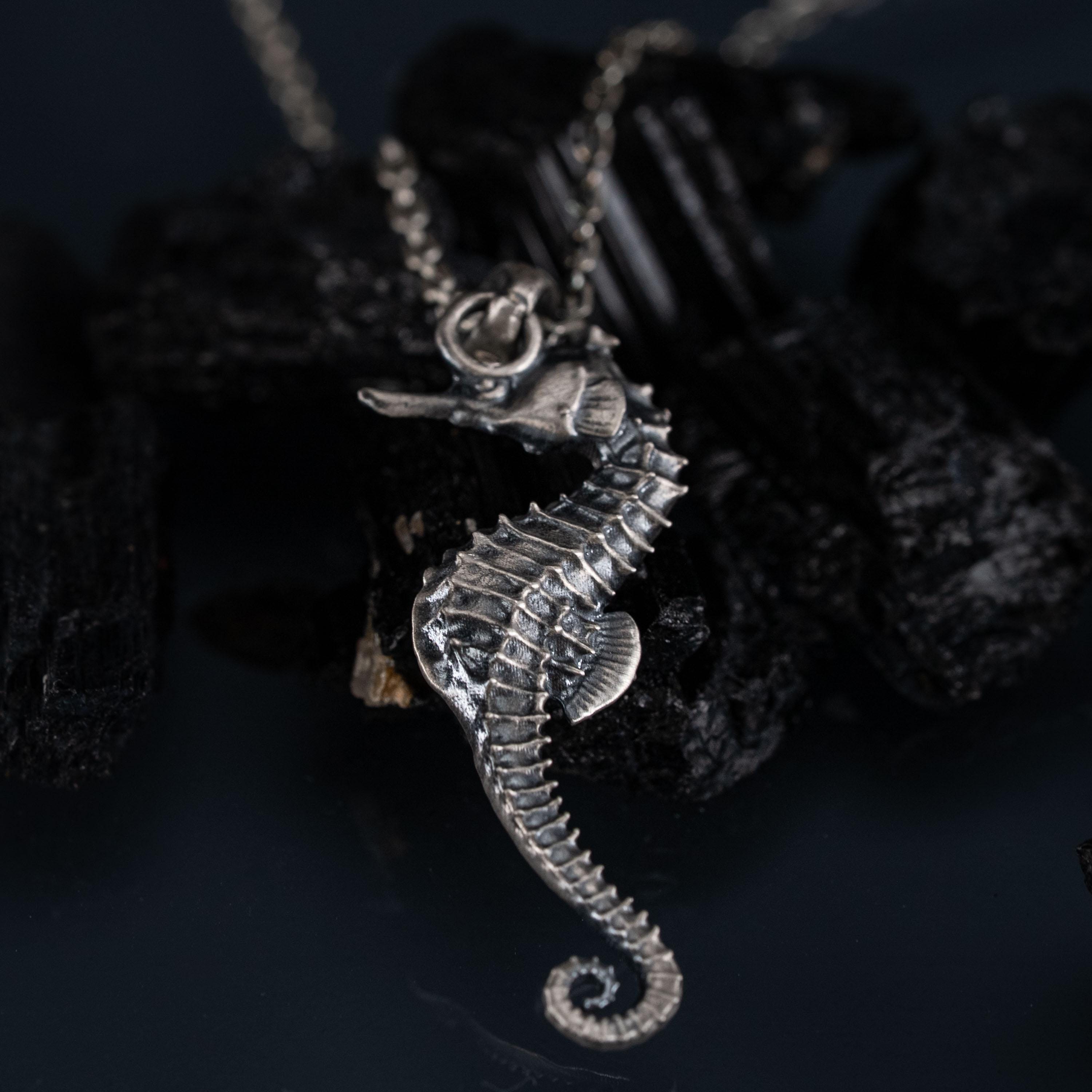 Seahorse 925 Sterling Silver Pendant Necklace
