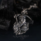 Grim Reaper & Skull 925 Sterling Silver Jewelry Set