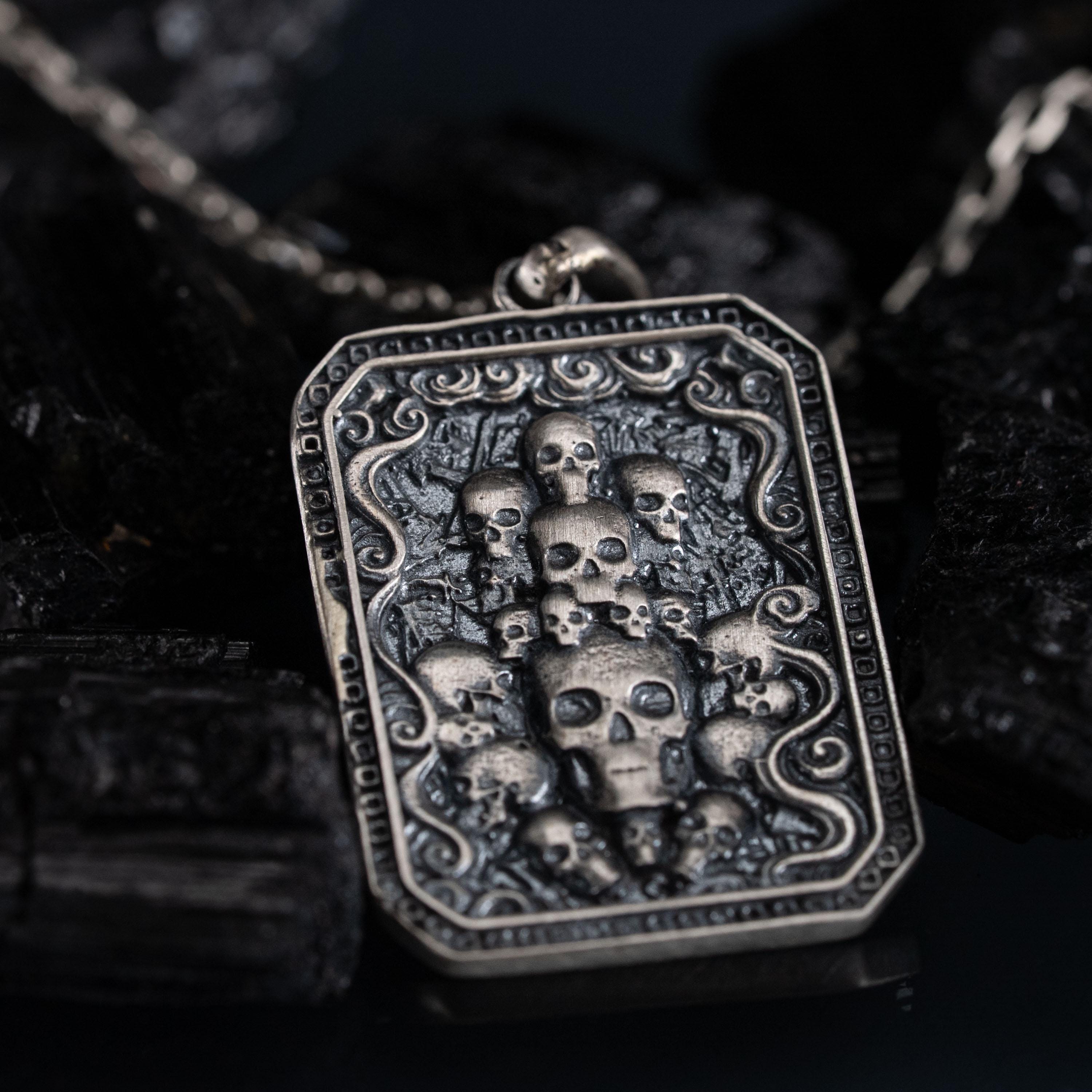 Skull 925 Sterling Silver Jewelry Set