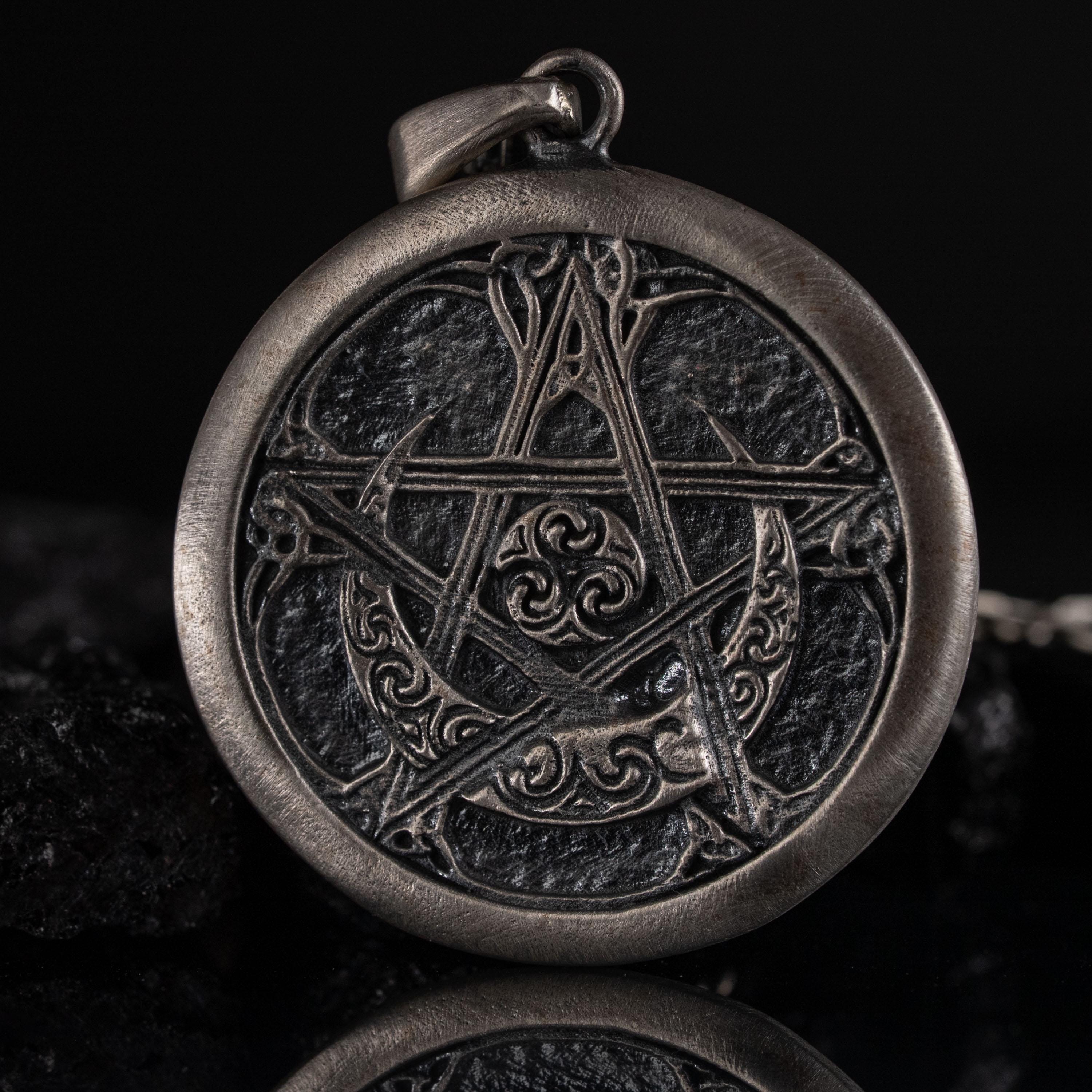 Pentagram Handcrafted Unisex 925 Sterling Silver Necklace
