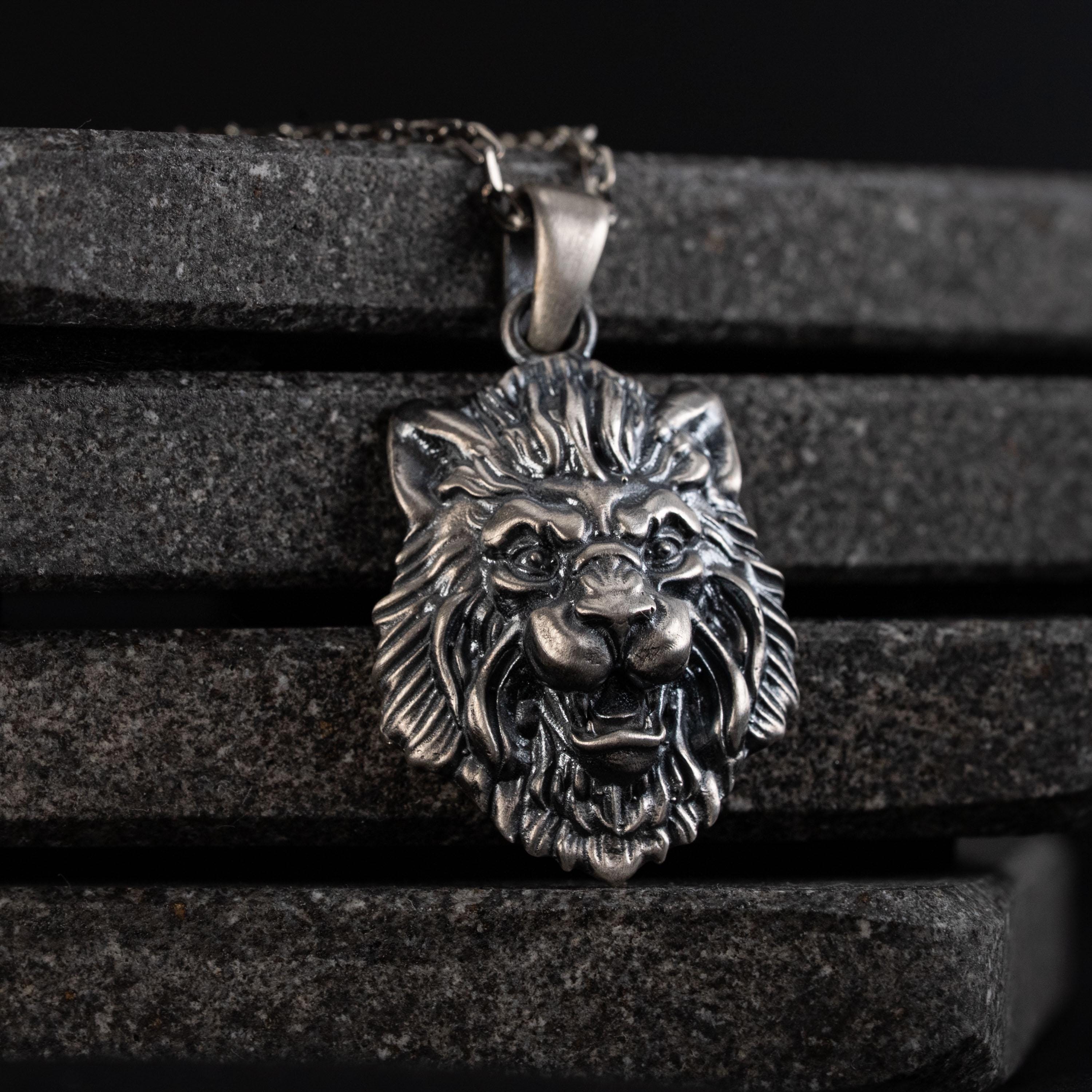 Lion Head 925 Sterling Silver Set