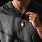 Anonymous Mask Pendant Necklace