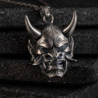 Hannya Mask 925 Sterling Silver Necklace