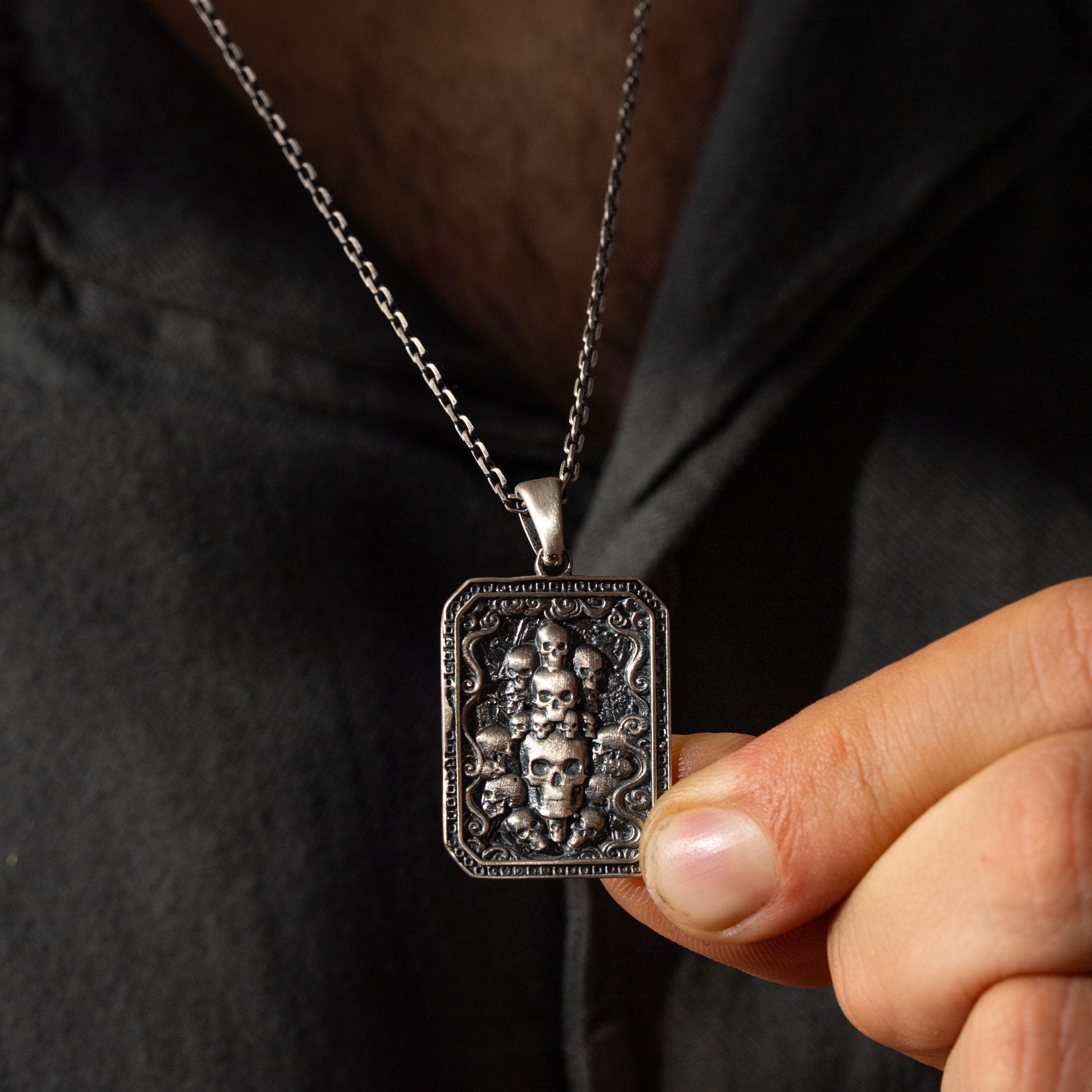 Skull 925 Sterling Silver Jewelry Set