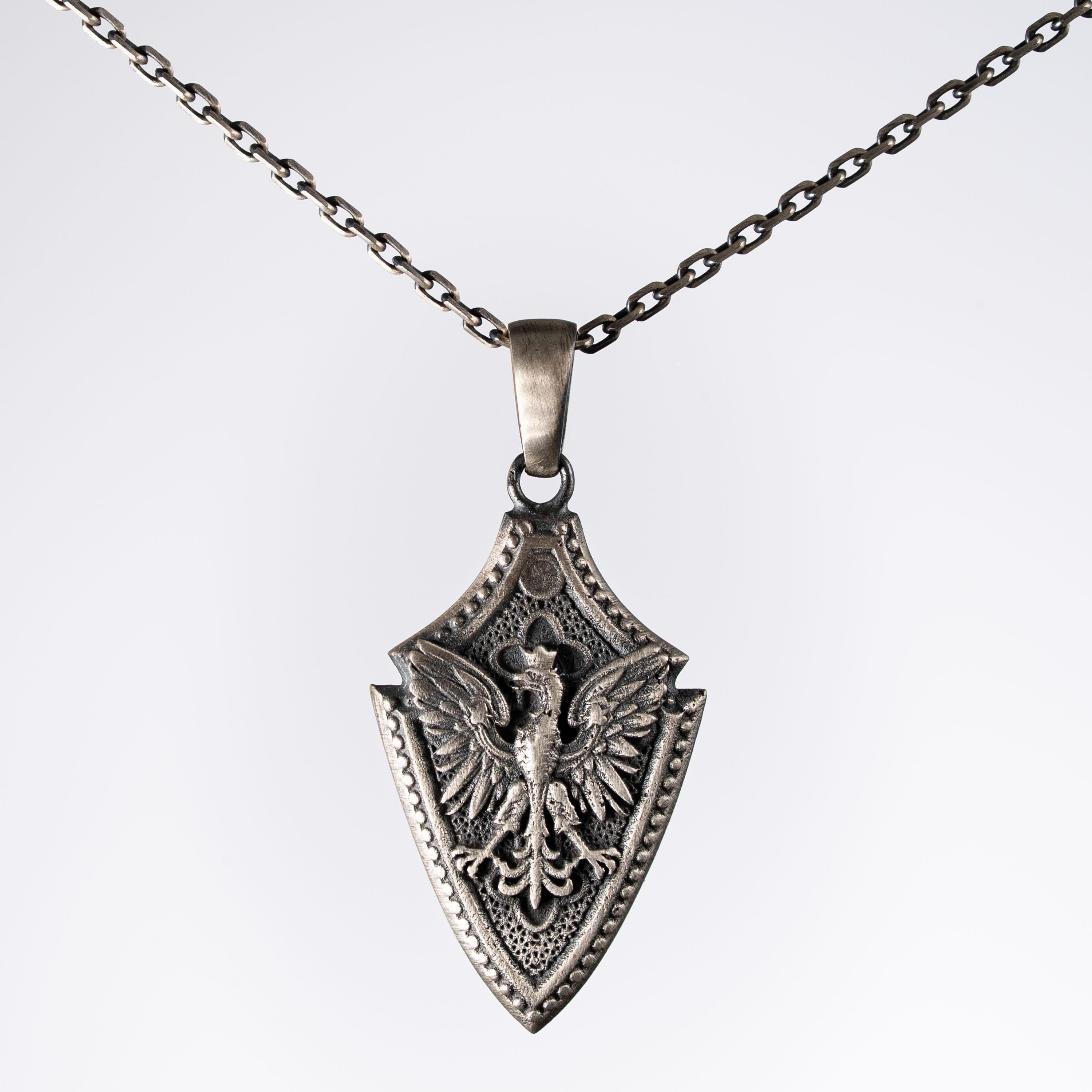 Flying Eagle 925 Sterling Silver Pendant Amule