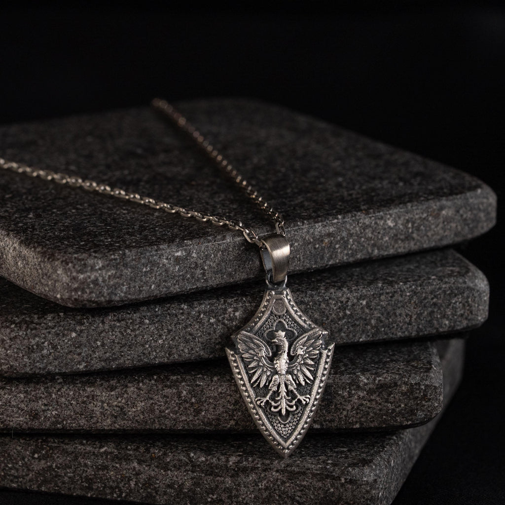 Flying Eagle 925 Sterling Silver Pendant Amule