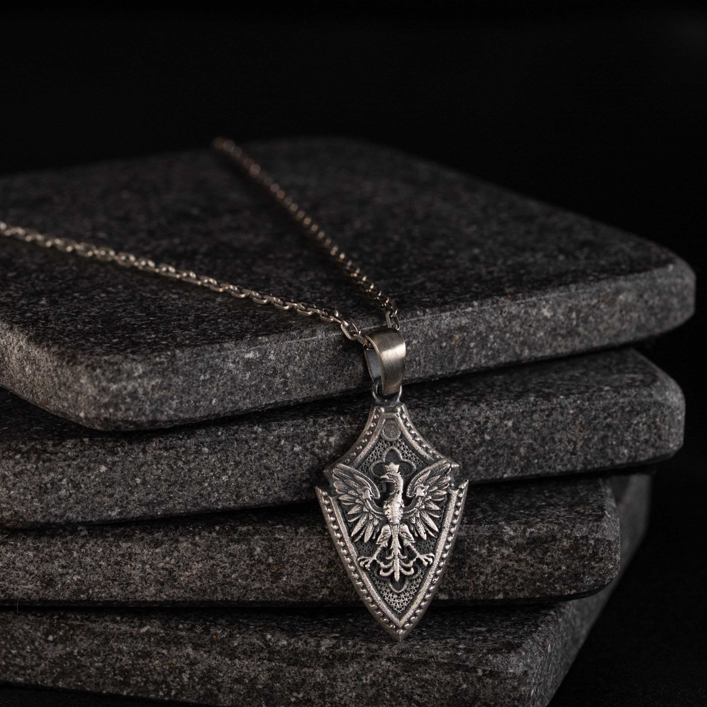 Flying Eagle 925 Sterling Silver Pendant Amule