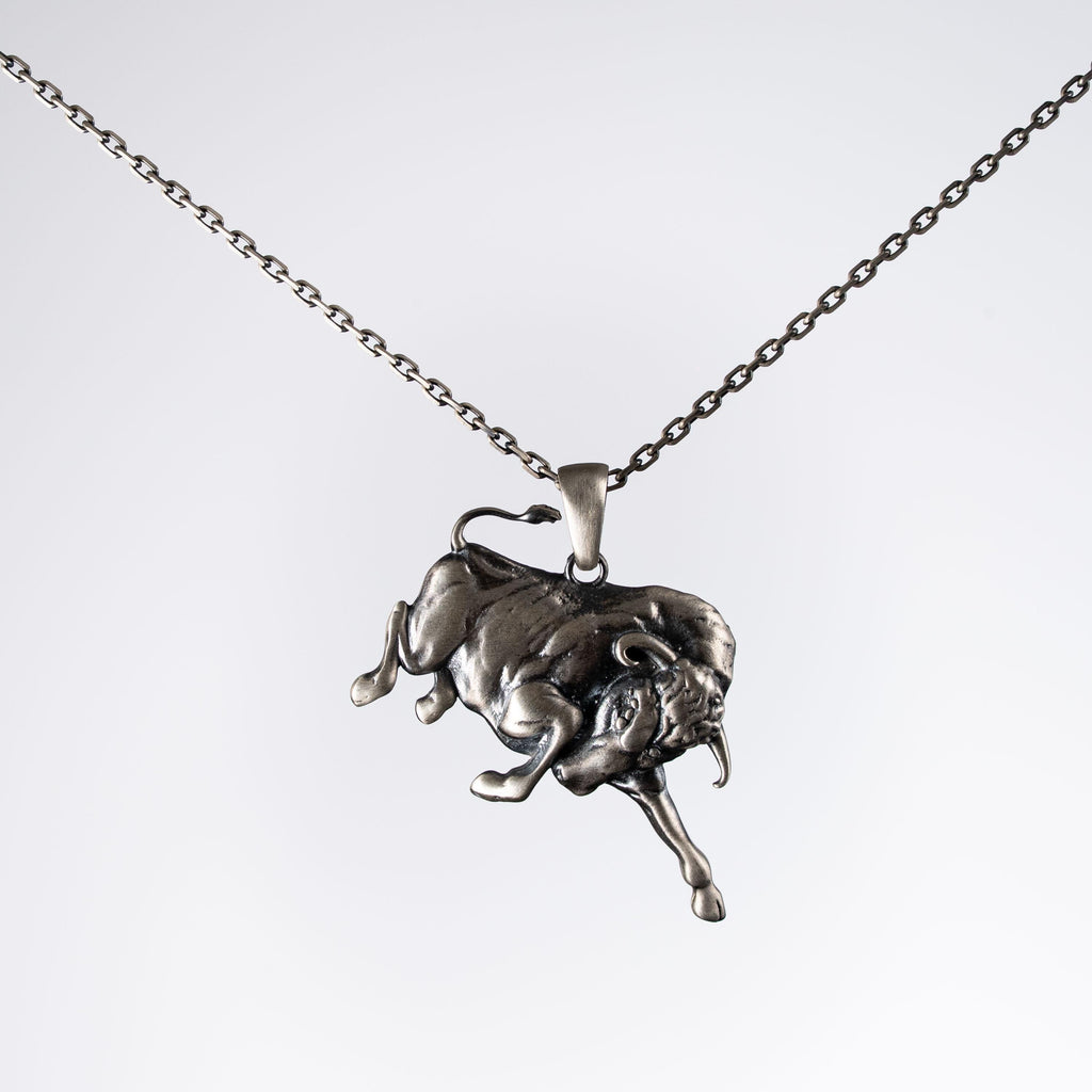 Bull 925 Sterling Silver Pendant