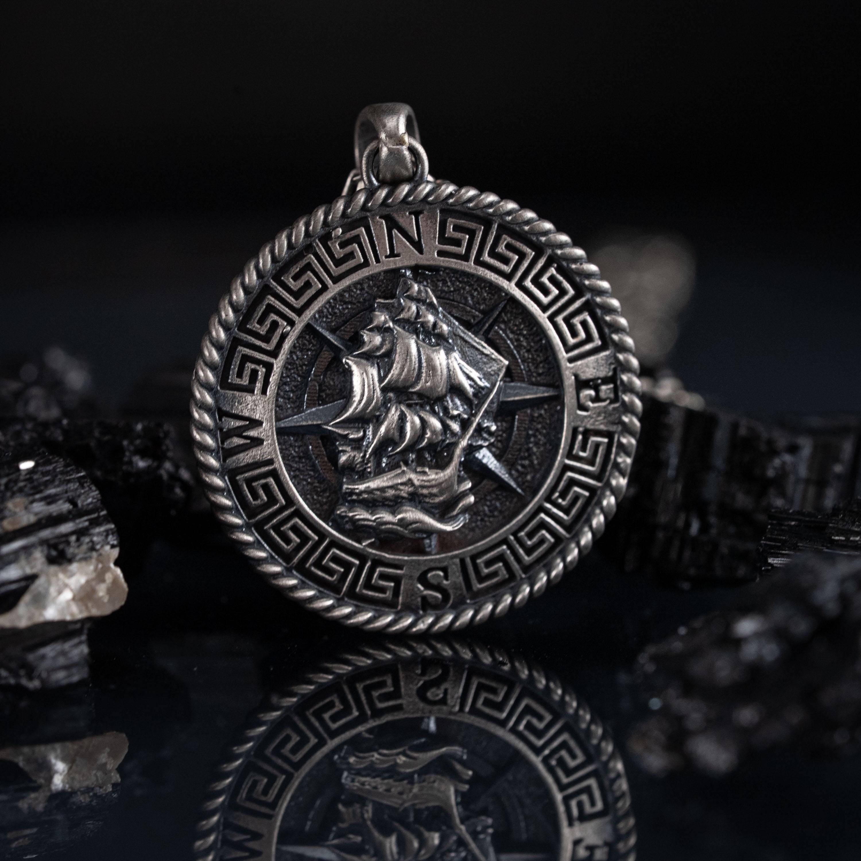 Ship 925 Sterling Silver Pendant