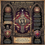 Jesus Cross 925 Sterling Silver Pendant Necklace