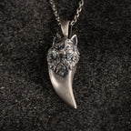 Wolf Tooth 925 Sterling Silver Pendant Necklace