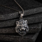 Lion Head 925 Sterling Silver Necklace