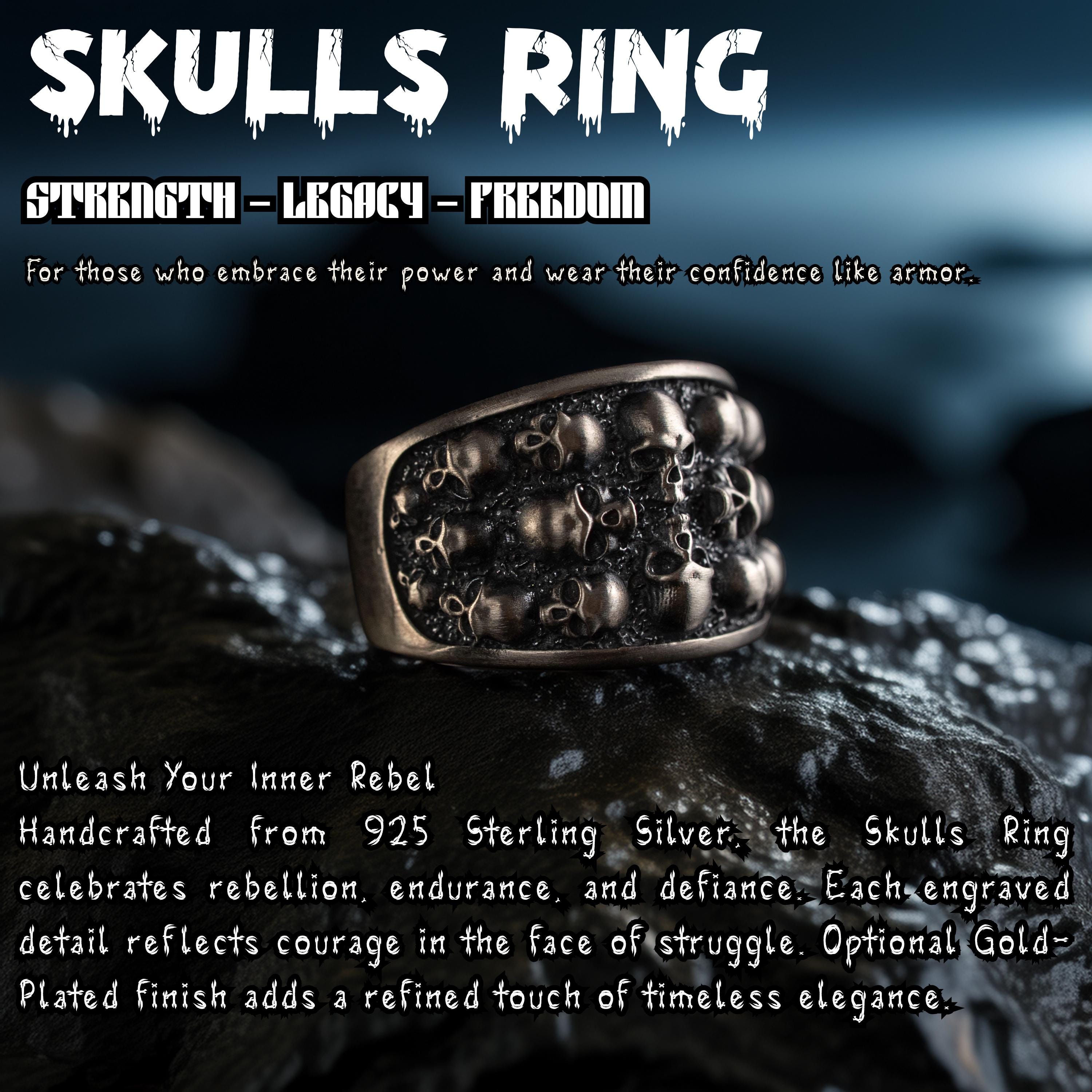 Skull 925 Sterling Silver Jewelry Set