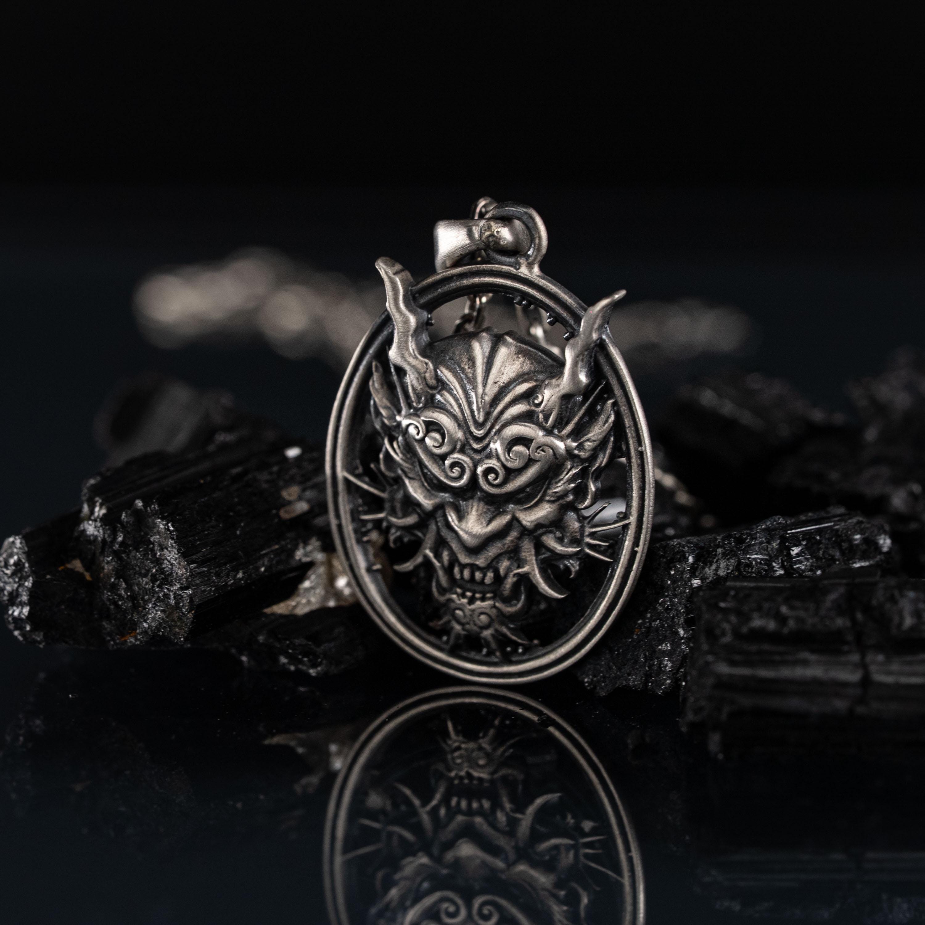 Hannya Mask 925 Sterling Silver  Pendant