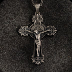 Jesus Crucifix 925 Sterling Silver Necklace