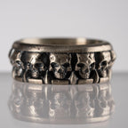 Grim Reaper & Skull 925 Sterling Silver Jewelry Set