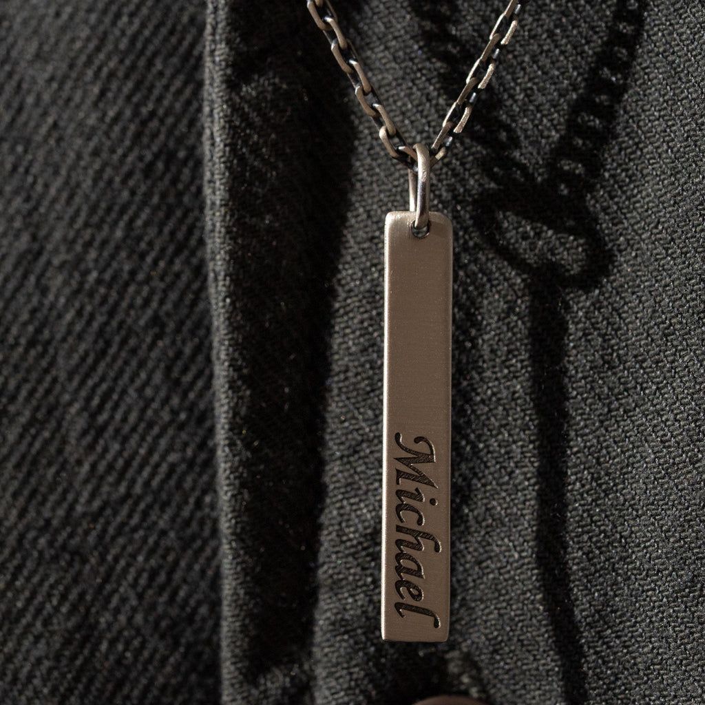 Personalized Name Bar Necklace