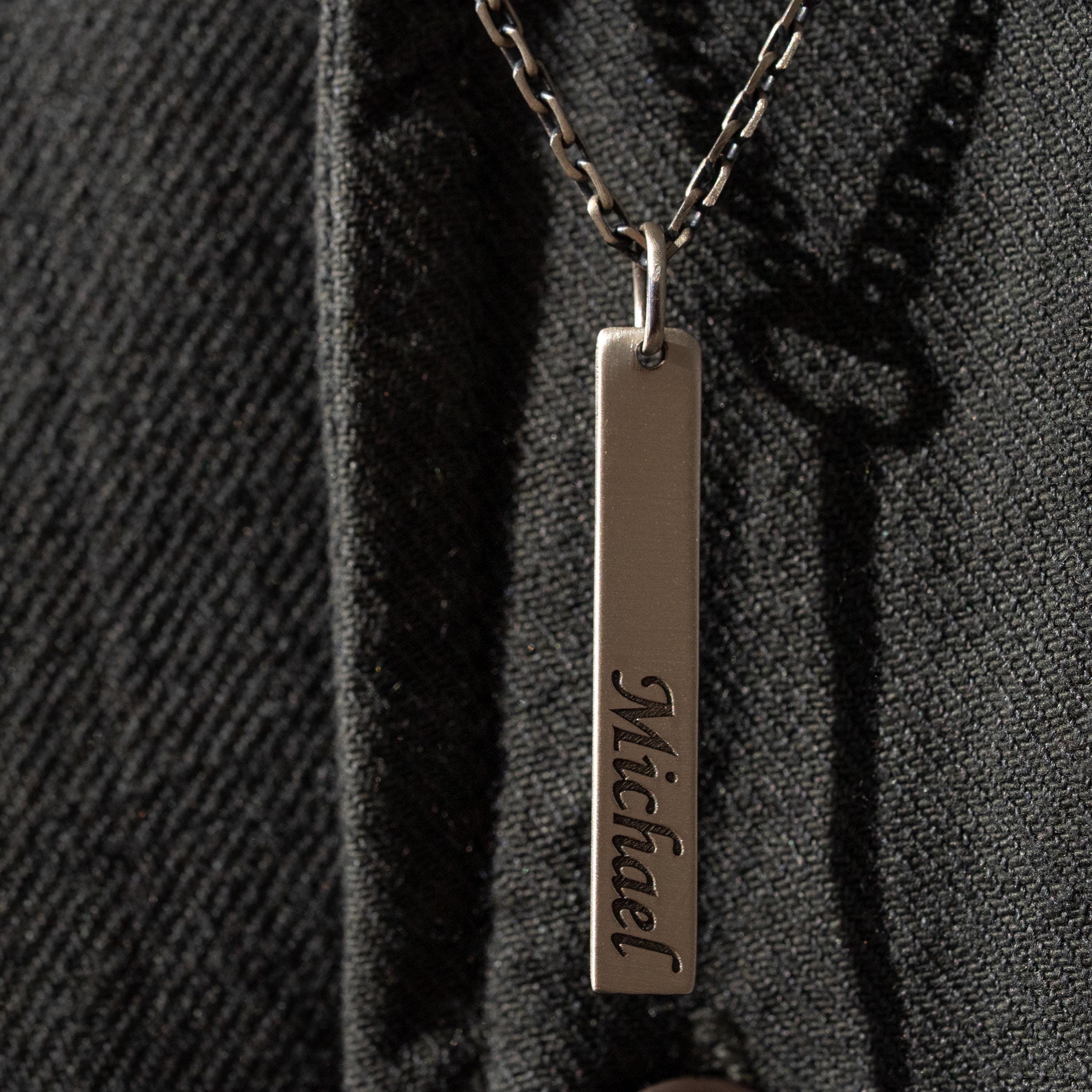 Personalized Name Bar Necklace