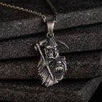 Grim Reaper & Skull 925 Sterling Silver Jewelry Set