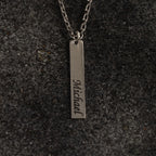 Personalized Name Bar Necklace