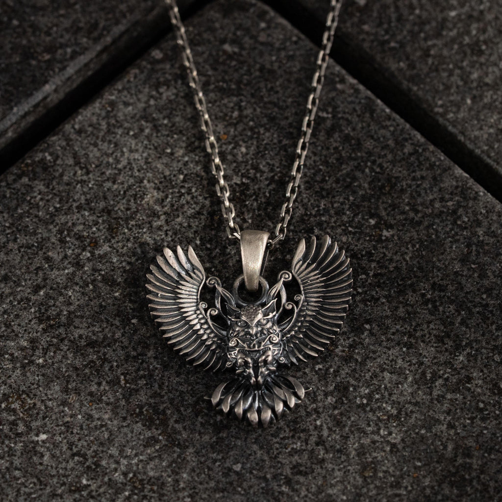 Owl 925 Sterling Silver Necklace