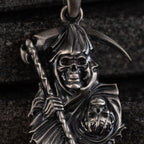 Grim Reaper & Skull 925 Sterling Silver Jewelry Set
