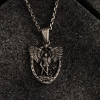 St. Michael Archangel Shield 925 Sterling Silver Necklace