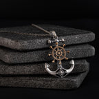 Anchor Ship Cross 925 Sterling Silver Pendant Necklace