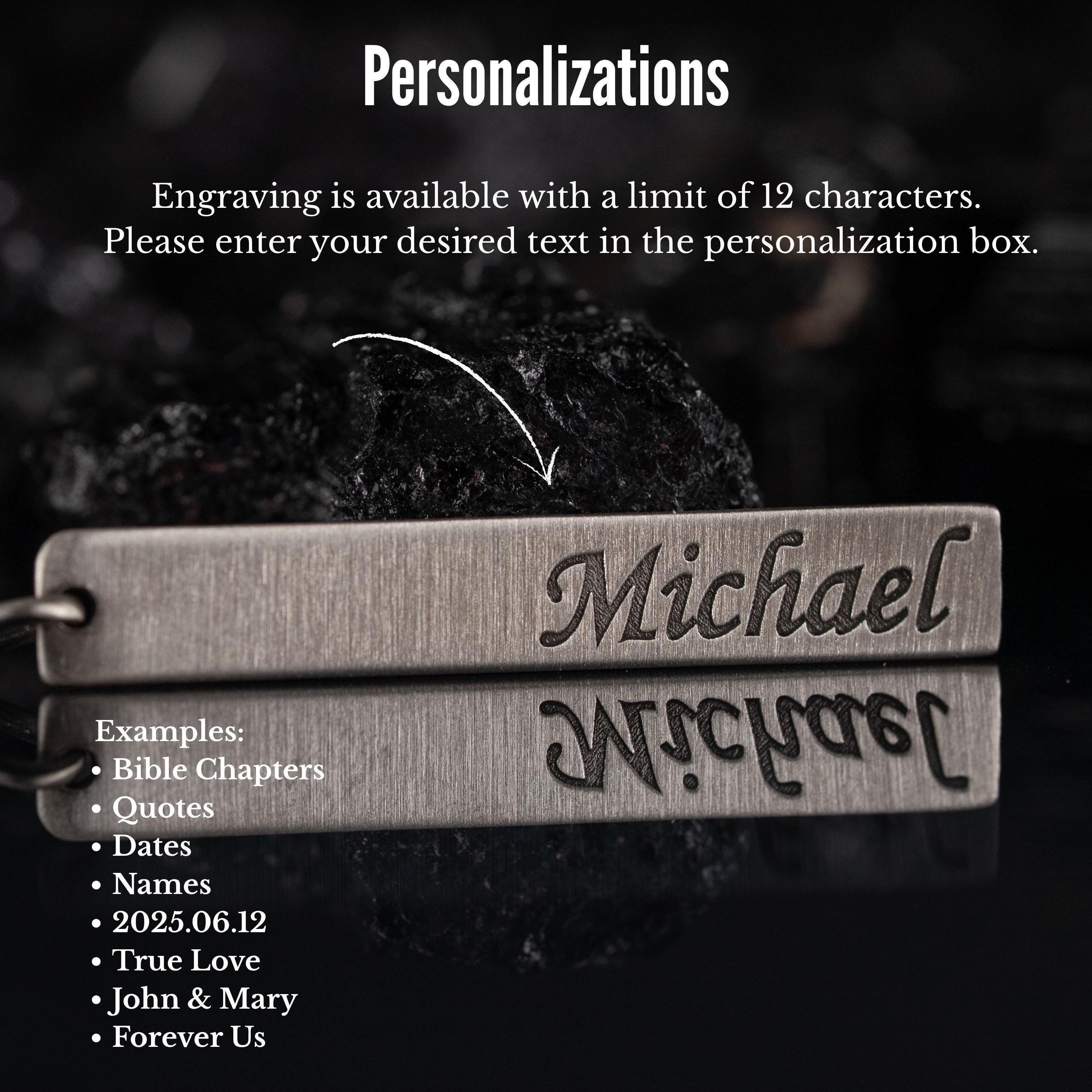 Personalized Name Bar Necklace