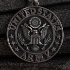 US Army 925 Sterling Silver Handmade Pendant Necklace