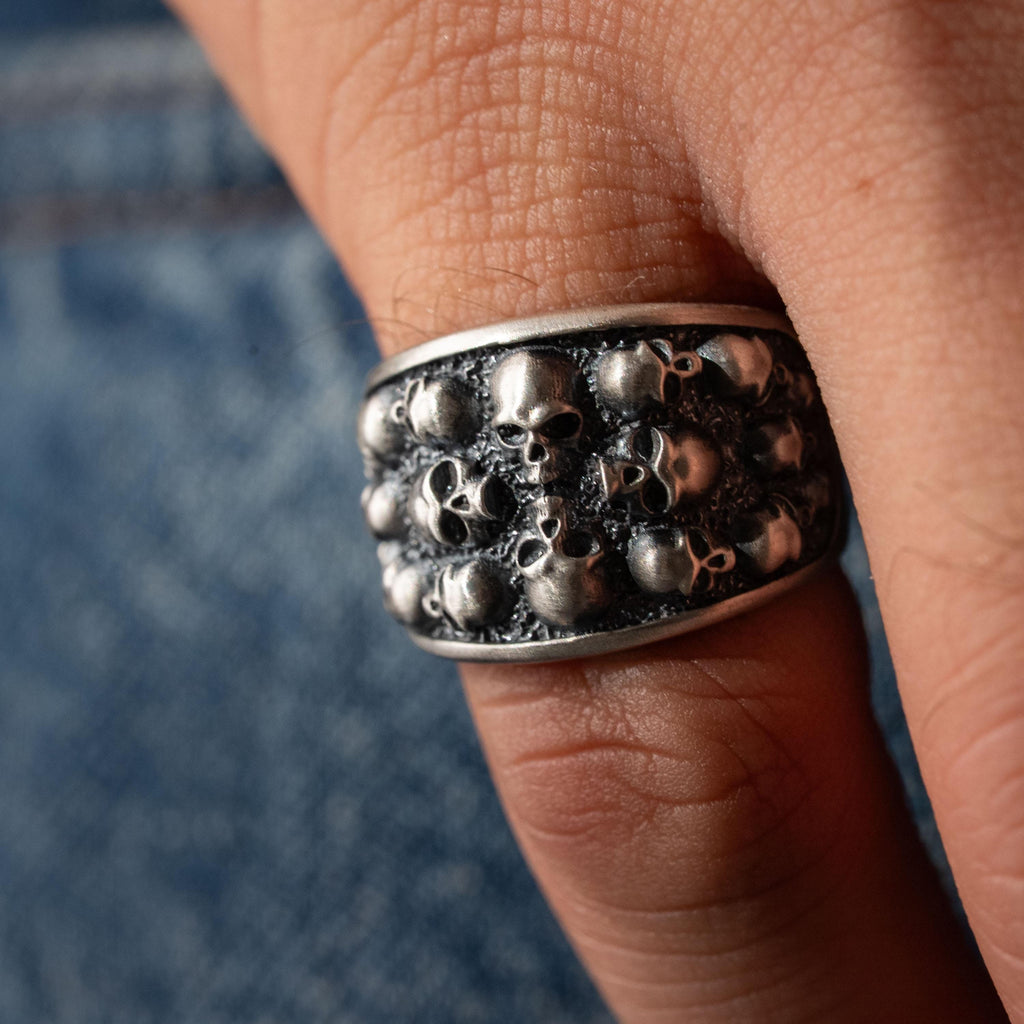 Skull 925 Sterling Silver Jewelry Set