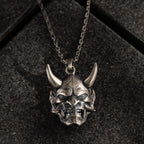 Hannya Mask 925 Sterling Silver Necklace