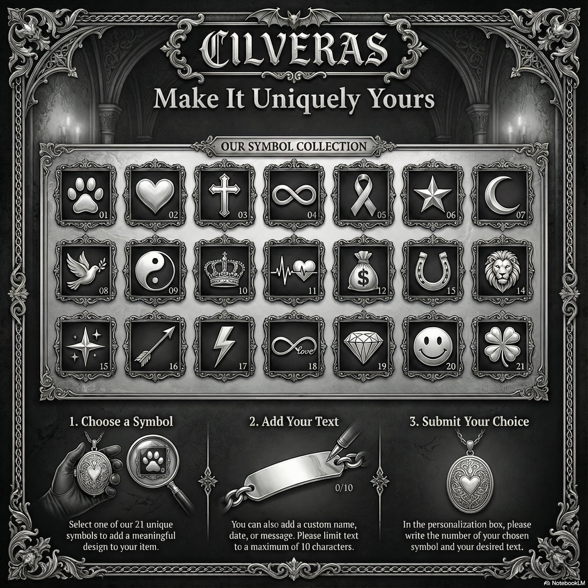 Custom Ram Skull Sterling Silver Necklace