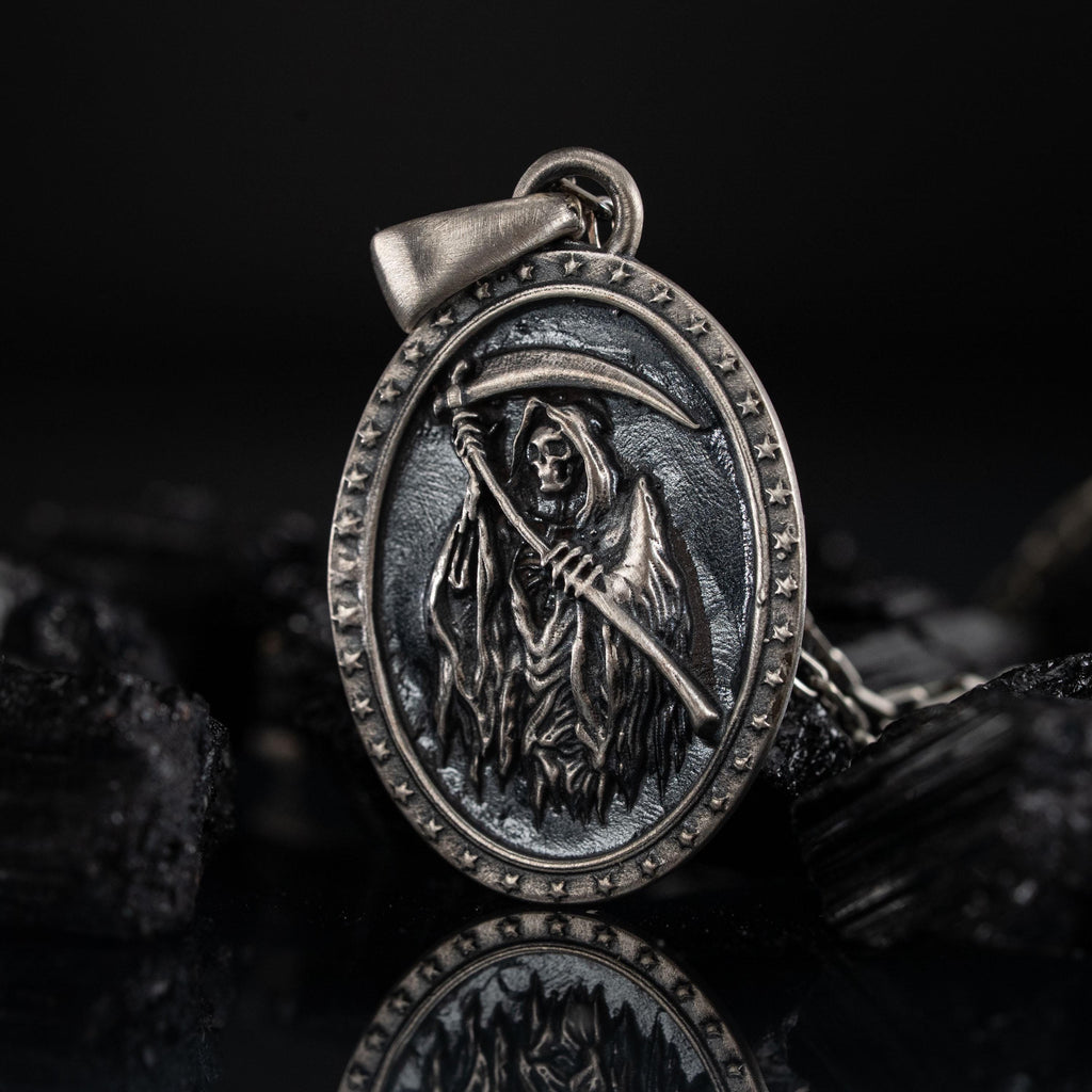 Grim Reaper 925 Sterling Silver Pendant
