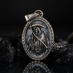Grim Reaper 925 Sterling Silver Pendant