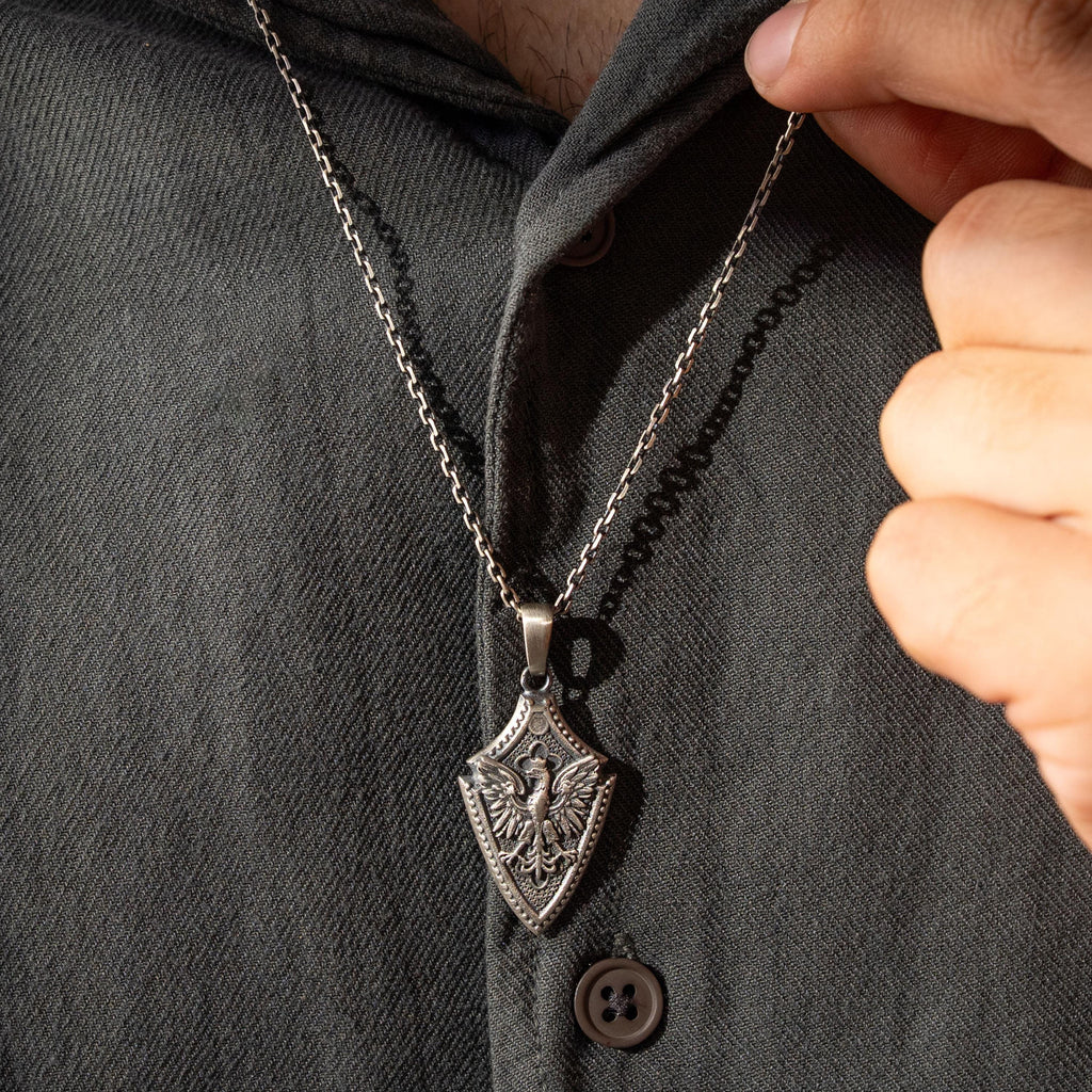 Flying Eagle 925 Sterling Silver Pendant Amule