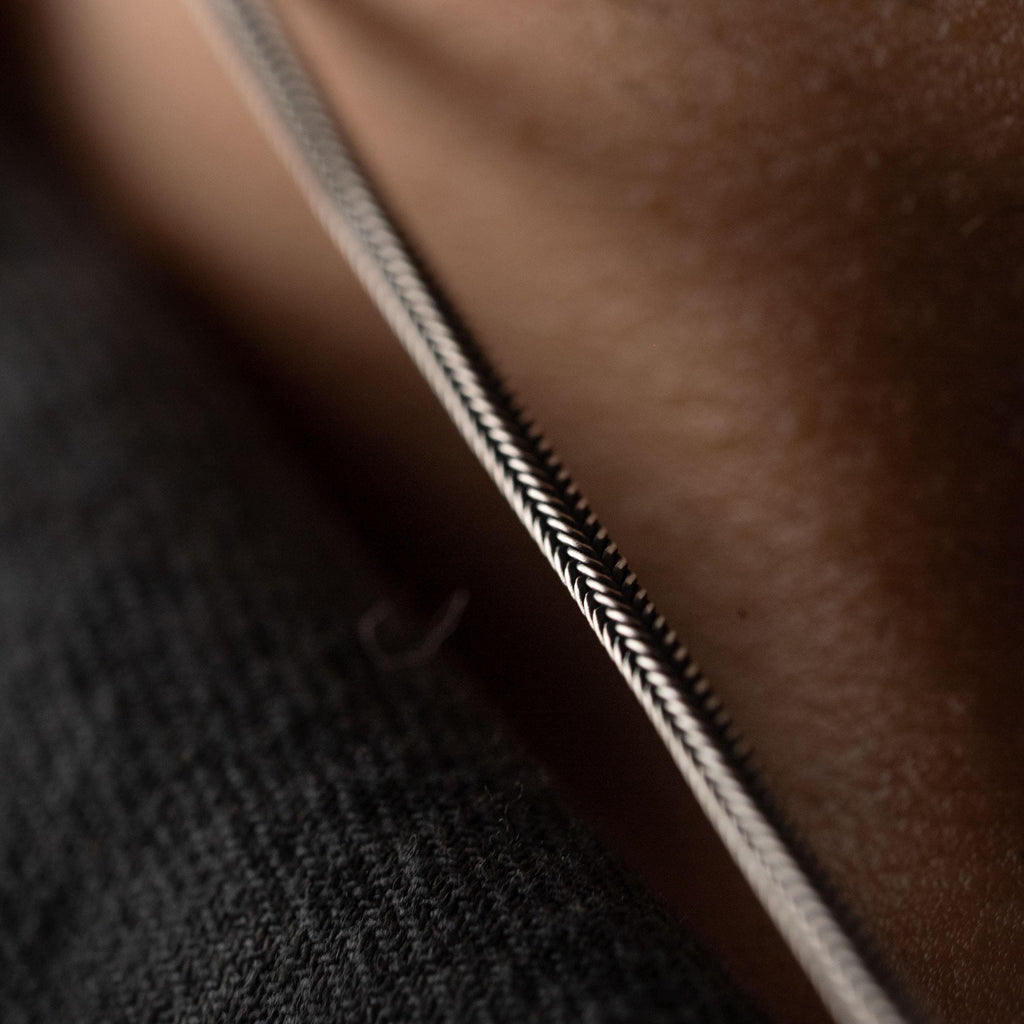 925 Sterling Silver Fox Tail Chain Necklace