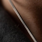 925 Sterling Silver Fox Tail Chain Necklace