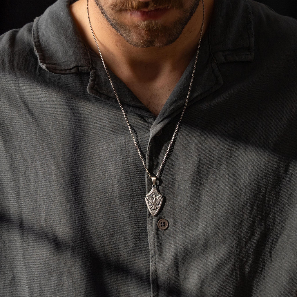 Flying Eagle 925 Sterling Silver Pendant Amule