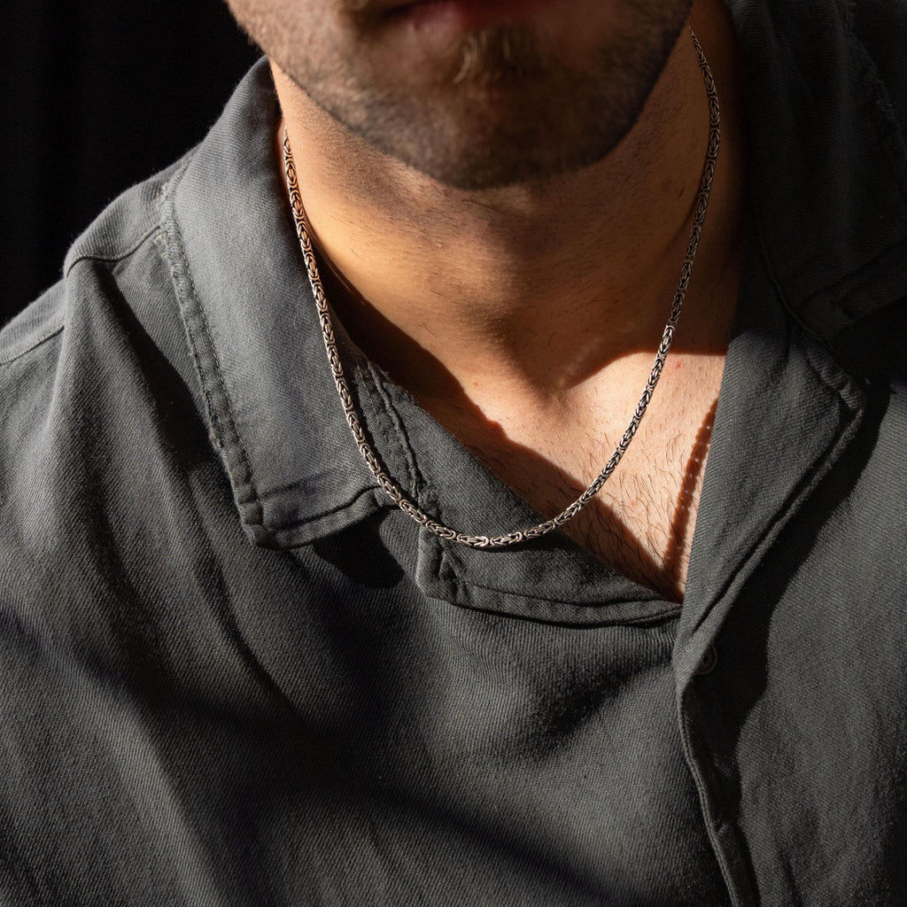 Byzantine Chain 925 Sterling Silver Necklace