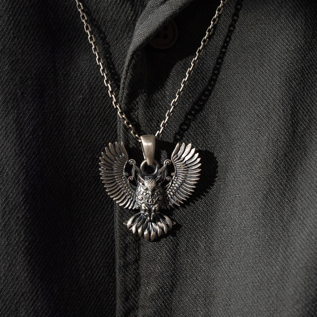 Owl 925 Sterling Silver Necklace