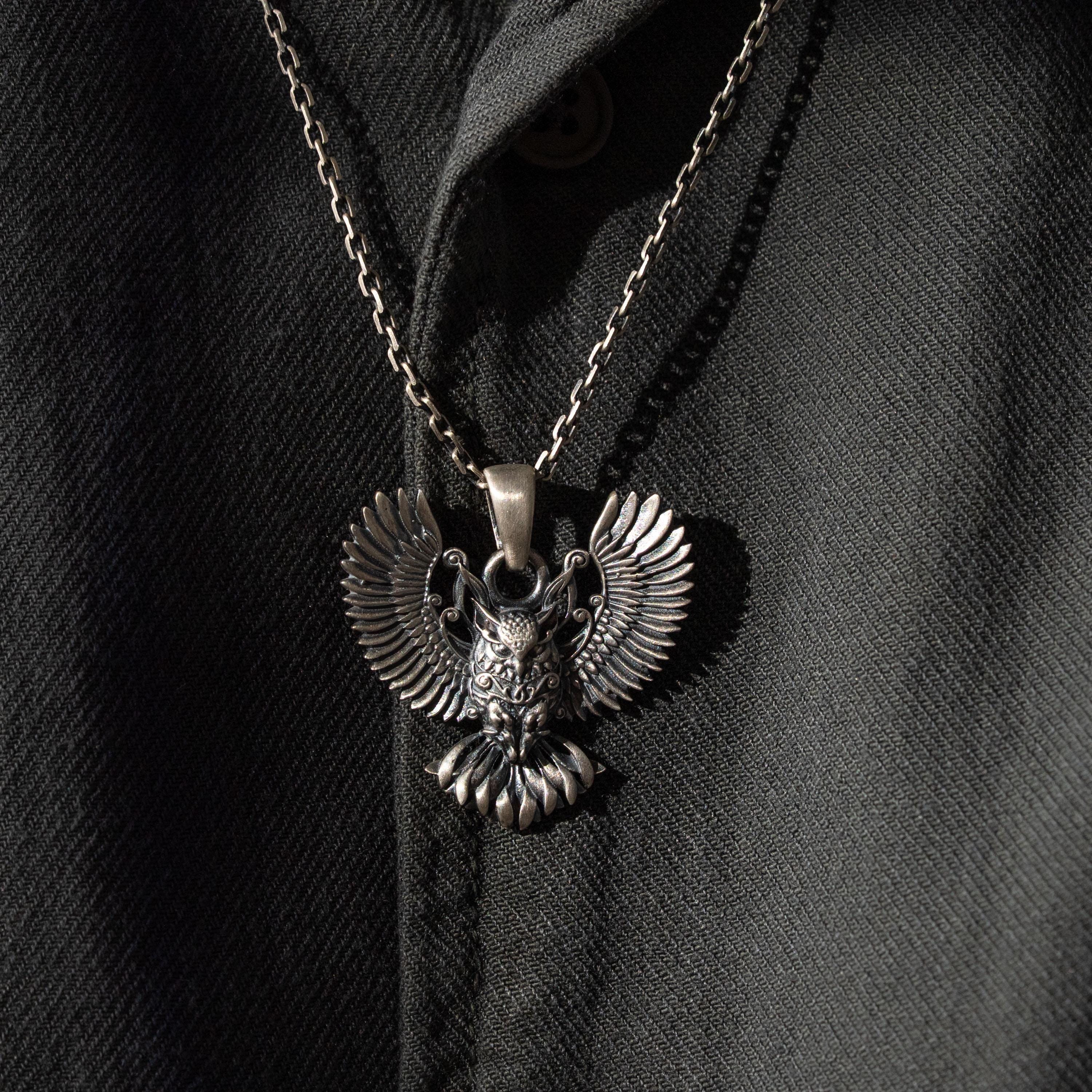 Owl 925 Sterling Silver Necklace