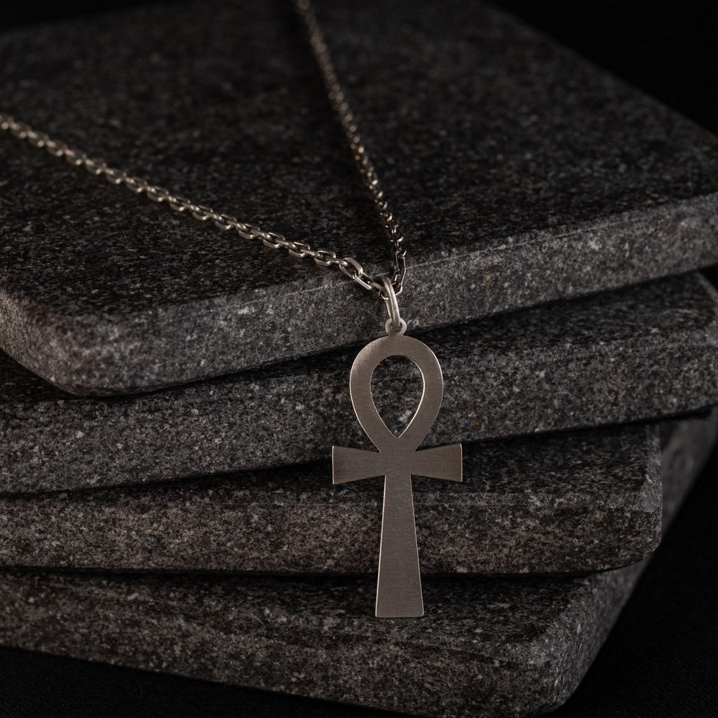 Ankh Unisex 925 Sterling Silver Pendant Necklace