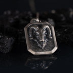 Ram Skull Sterling Silver Necklace