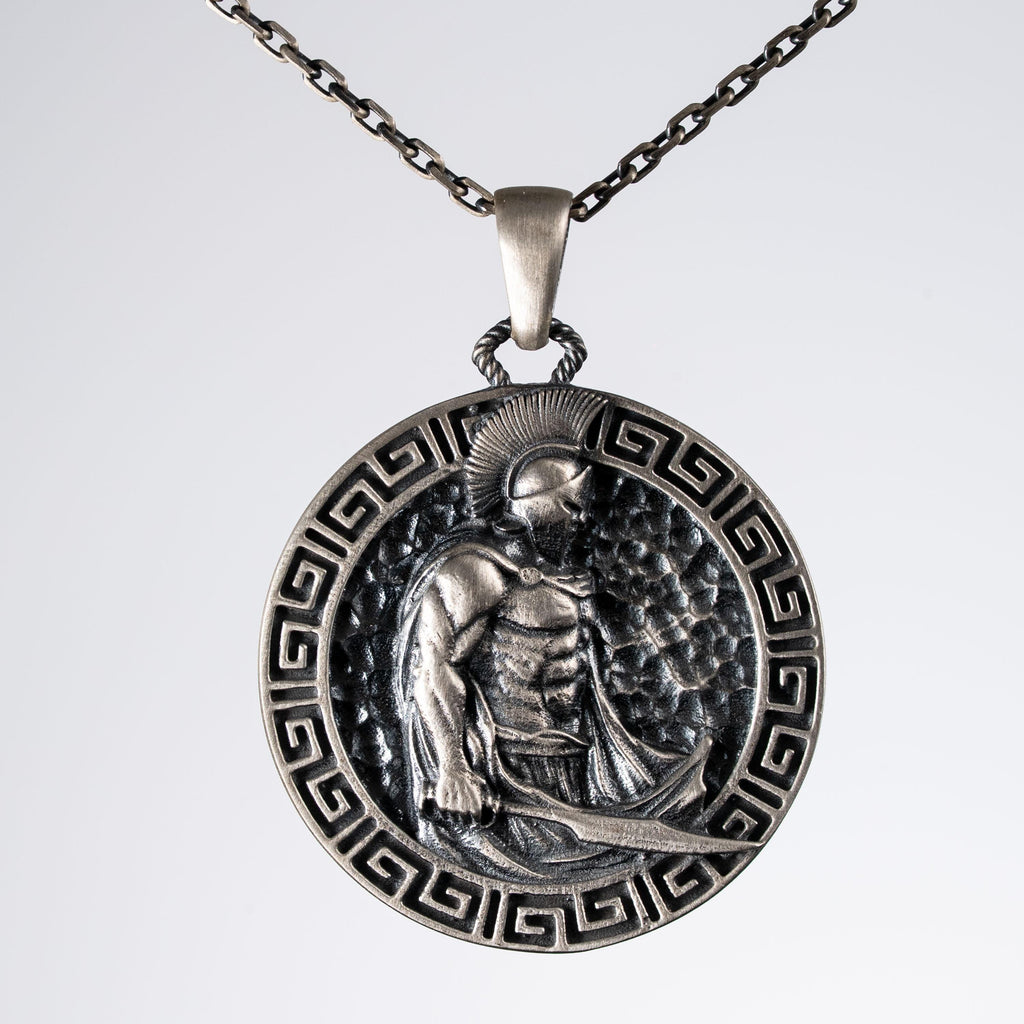 Spartan Warrior 925 Sterling Silver Necklace