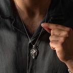 Dragon Cross 925 Sterling Silver Pendant Necklace