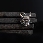 Hannya Mask 925 Sterling Silver Necklace