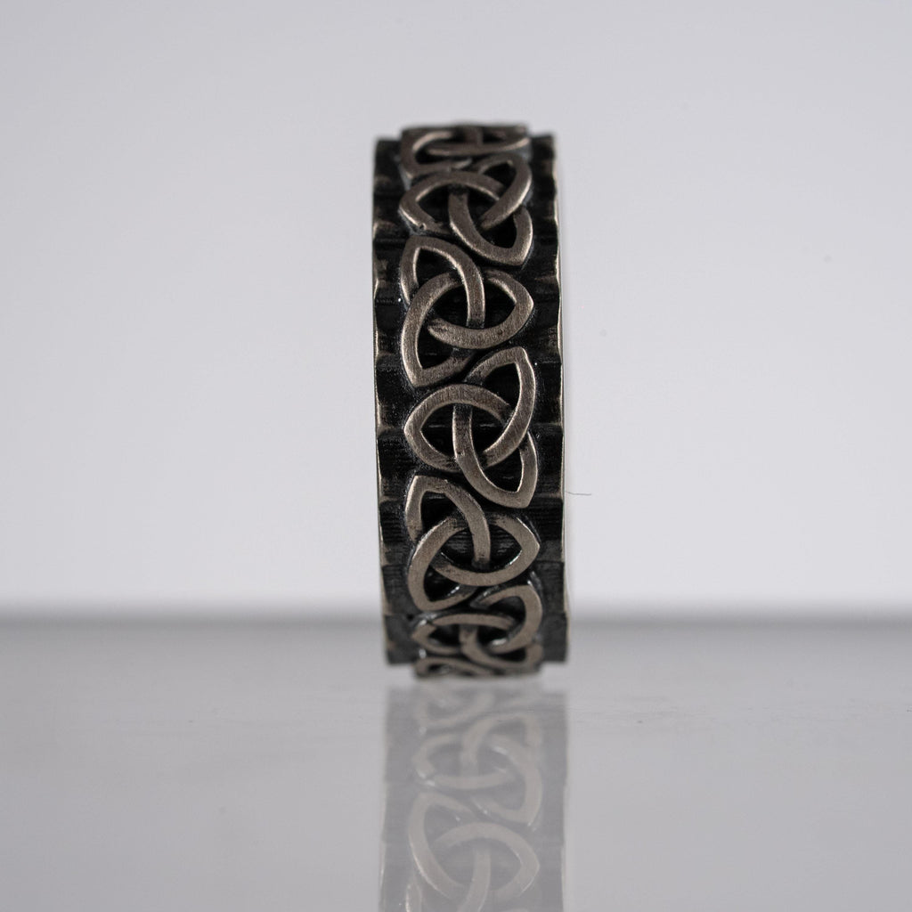 Personalized Viking Celtic Knot 925 Sterling Silver Ring